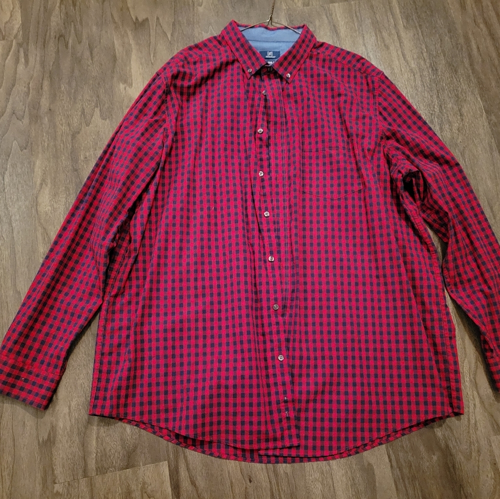 Red and blue checked shirt